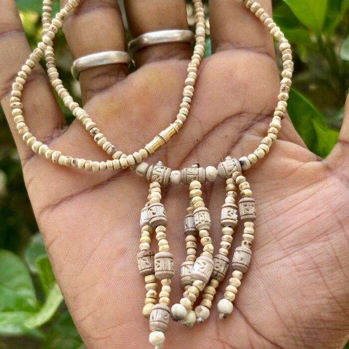 Handcrafted Wooden Beads Tassel Mala | Ethnic Designer Necklace | Spiritual Boho Mala for Men & Women